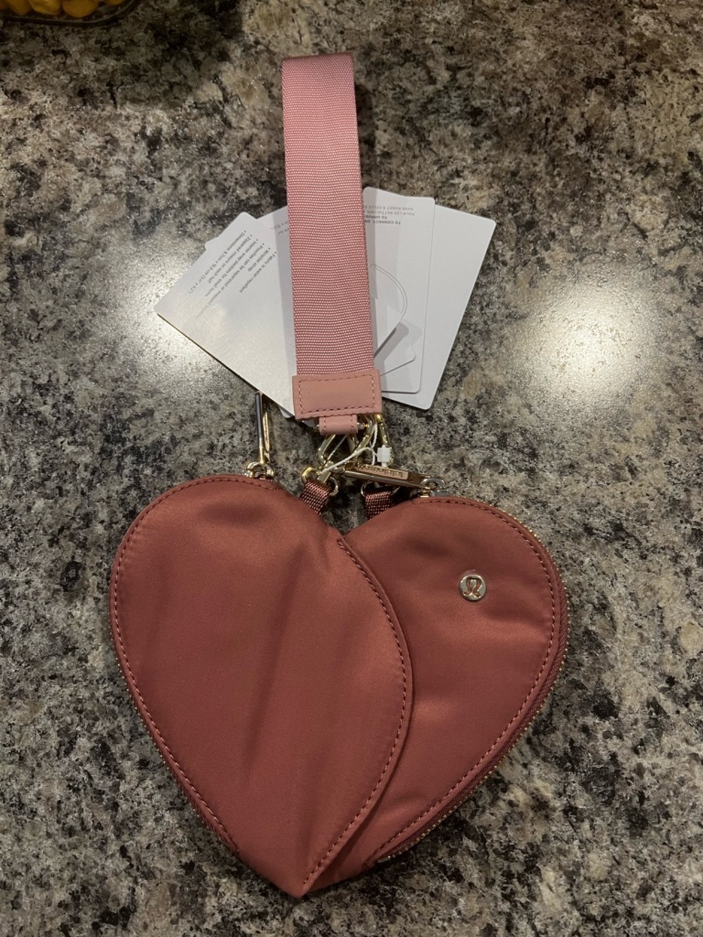 NWT Lululemon Heart Dual Pouch